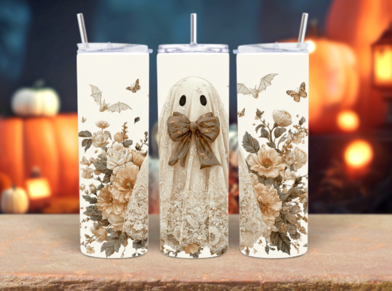 boho ghost tumbler