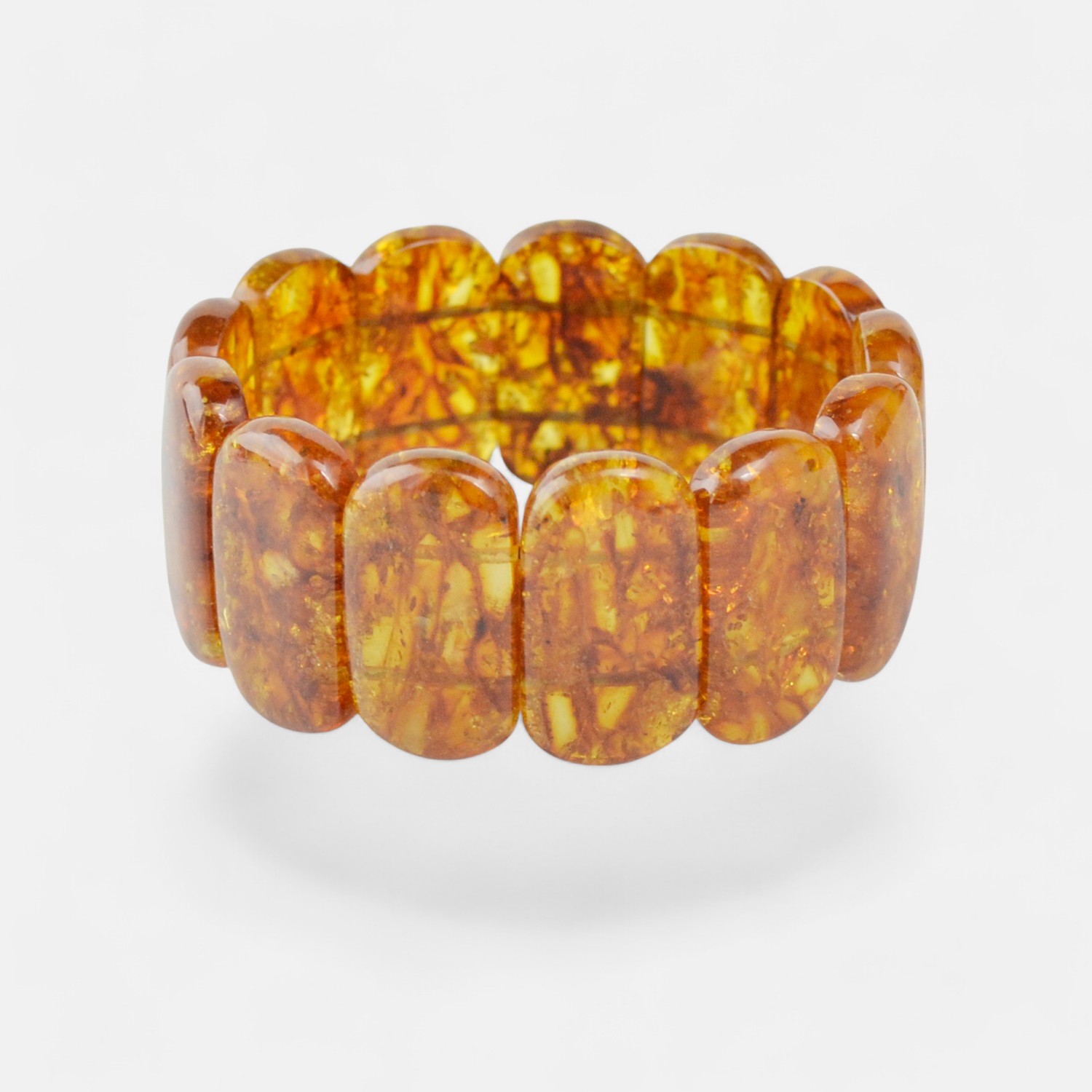 Stunning Baltic Amber Bracelet with Luxurious Colors