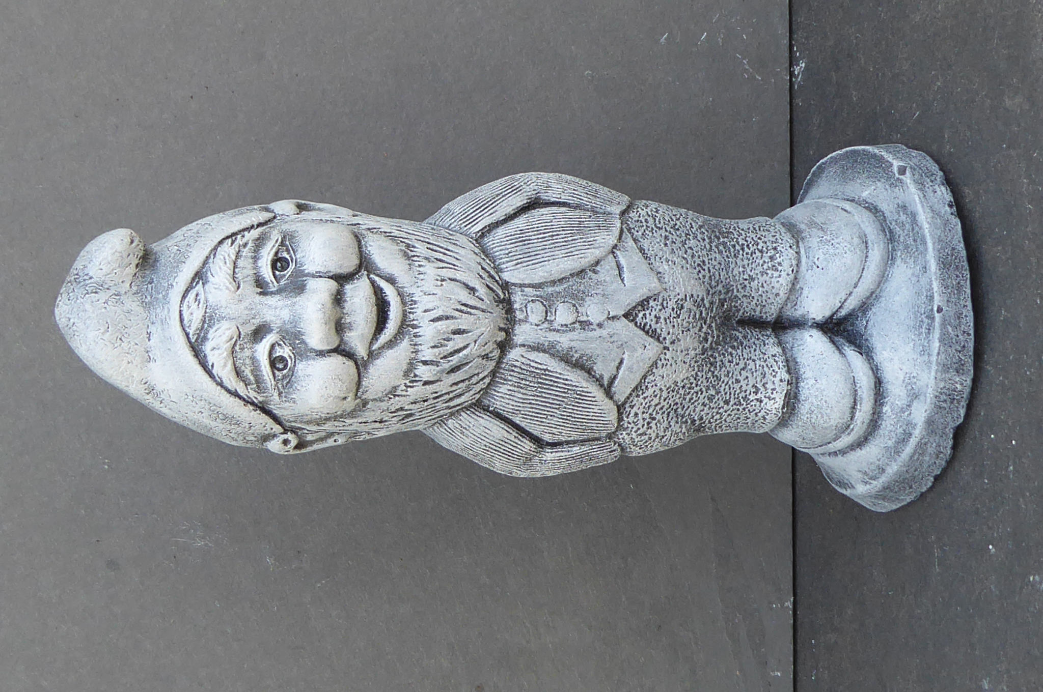 Classic Garden Gnome in Jacket & Waistcoat 22cm tall Cast Stone Garden Ornament