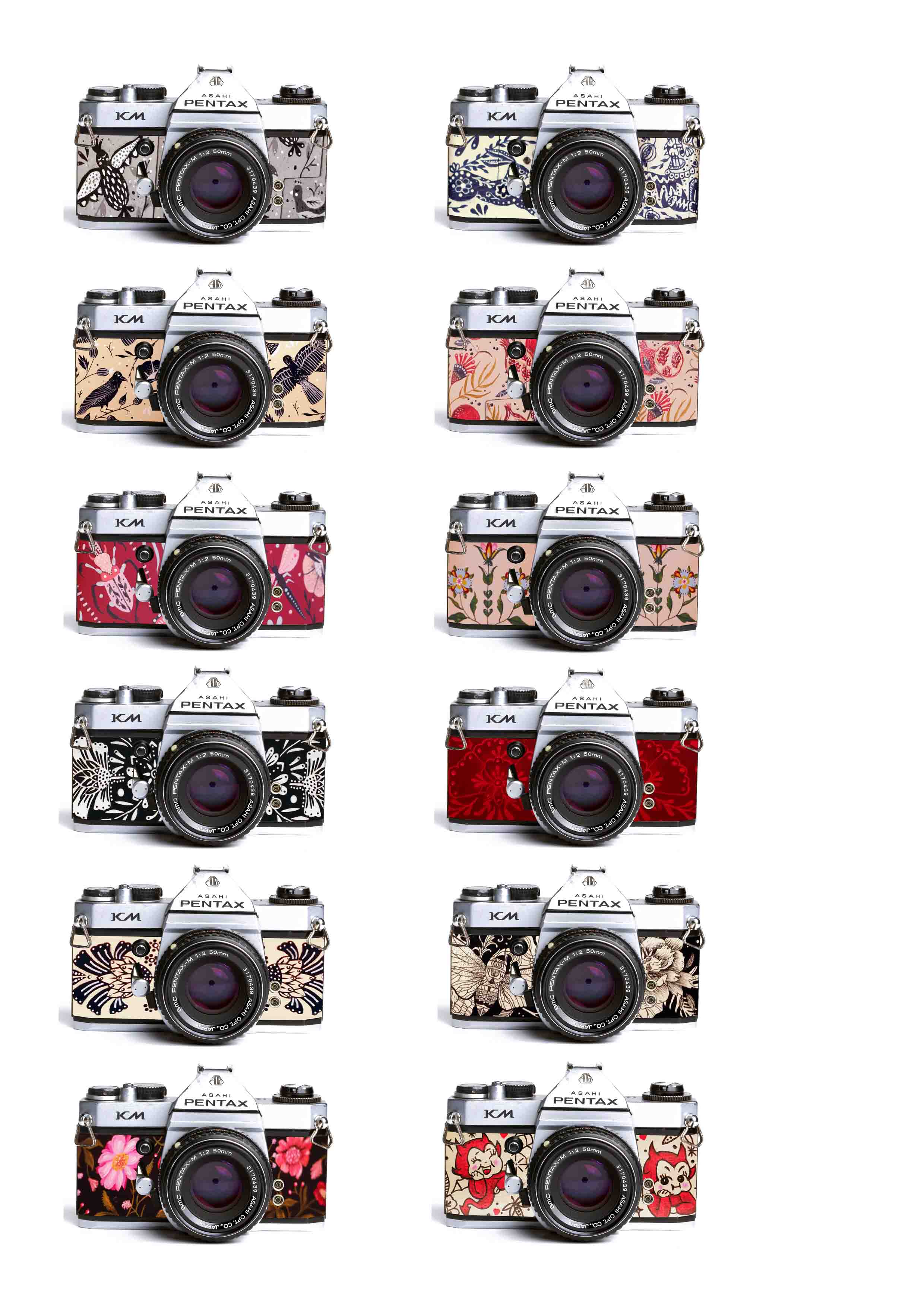 pentax km 35mm film camera replacement leather skin