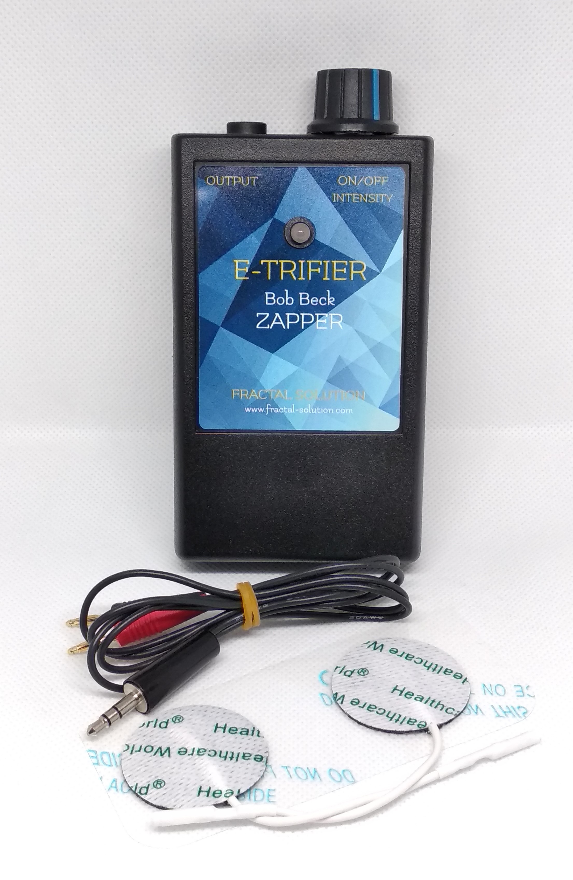 E-TRIFIER Bob Beck's ZAPPER b. electrification device with gel pad electrodes signal generator