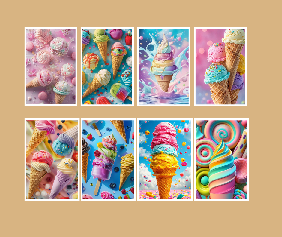 Pastel Ice Creams