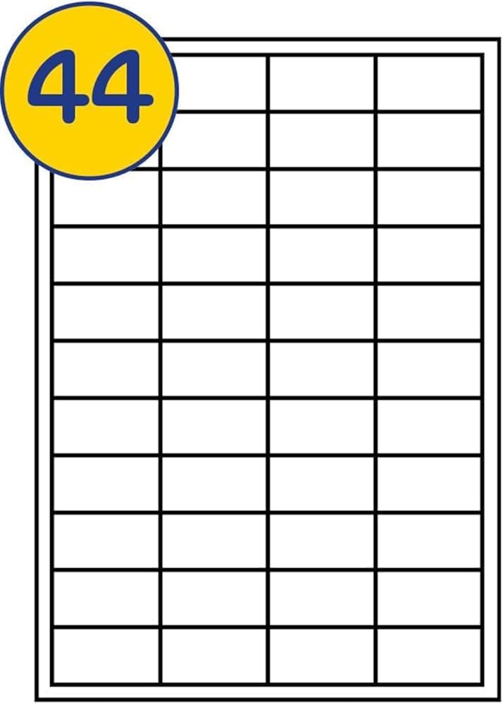 44 Labels Per Sheet Multipurpose A4 Label Sheets