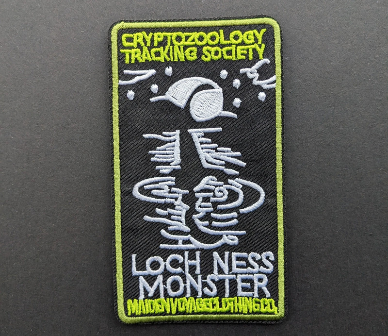 Cryptozoology Tracking Society LOch Ness Monster Embroidered Patch