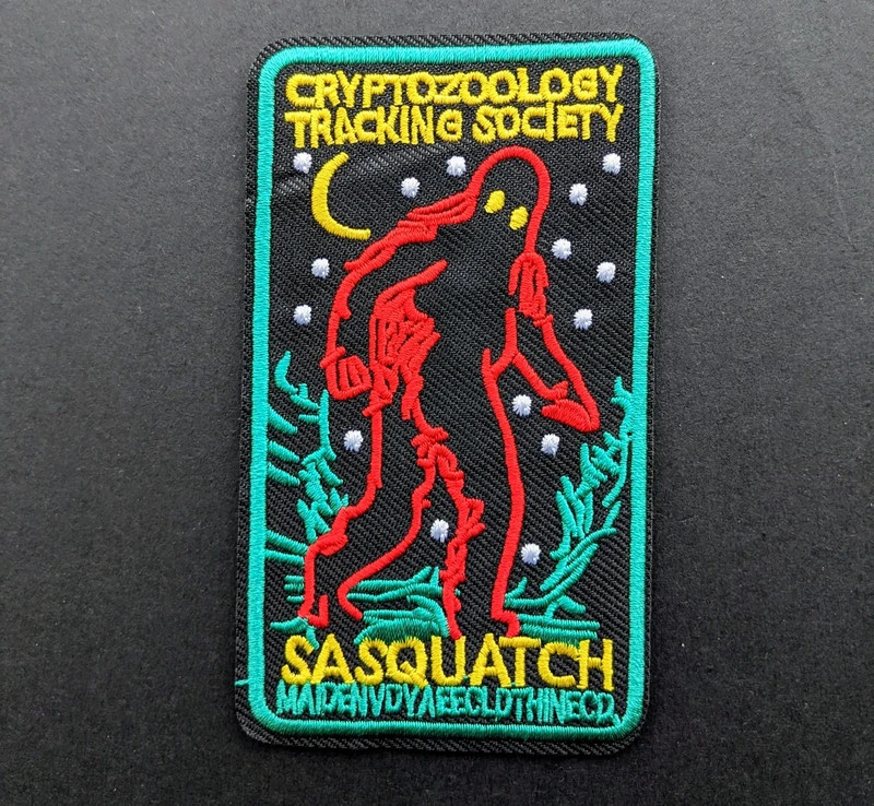 Cryptozoology Tracking Society Sasquatch Embroidered Patch