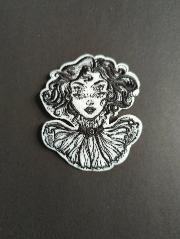 Girl Embroidered Patch