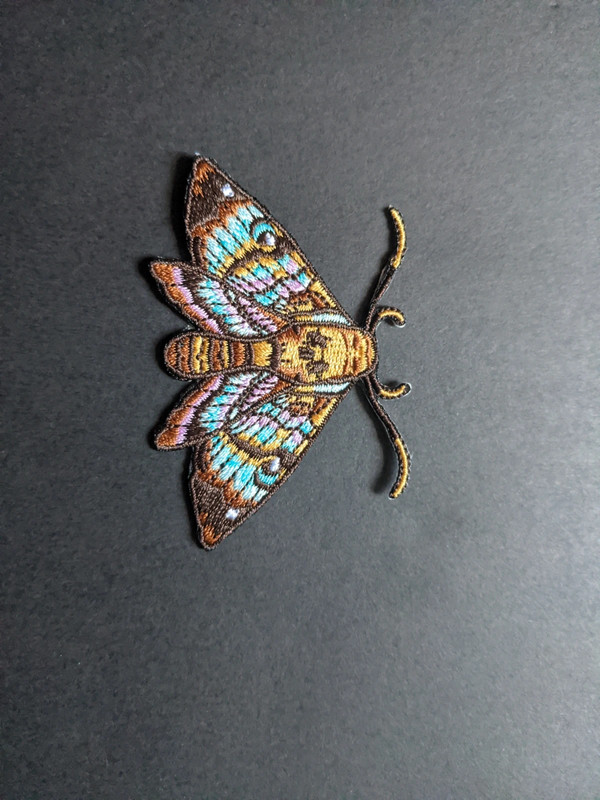 Moth Embroidery Patch