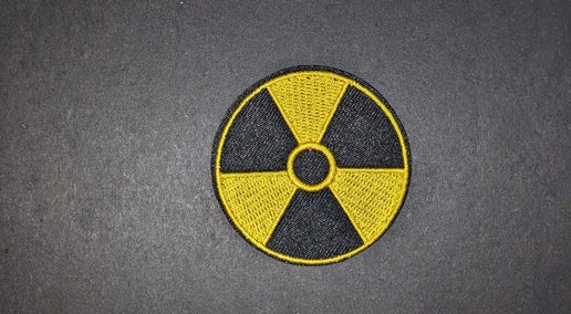 Danger Warning Embroidery Patch