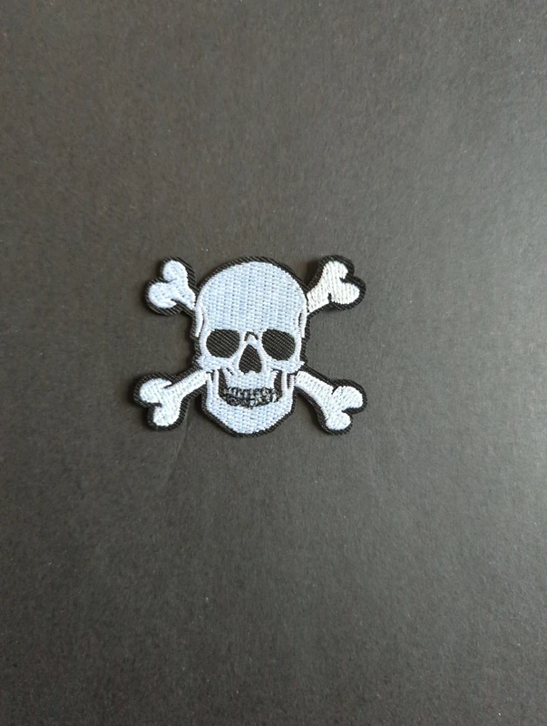 Skull and Crossbones Embroidered Patch