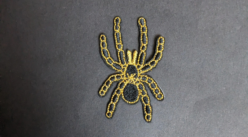 Spider B&g Embroidery Patch