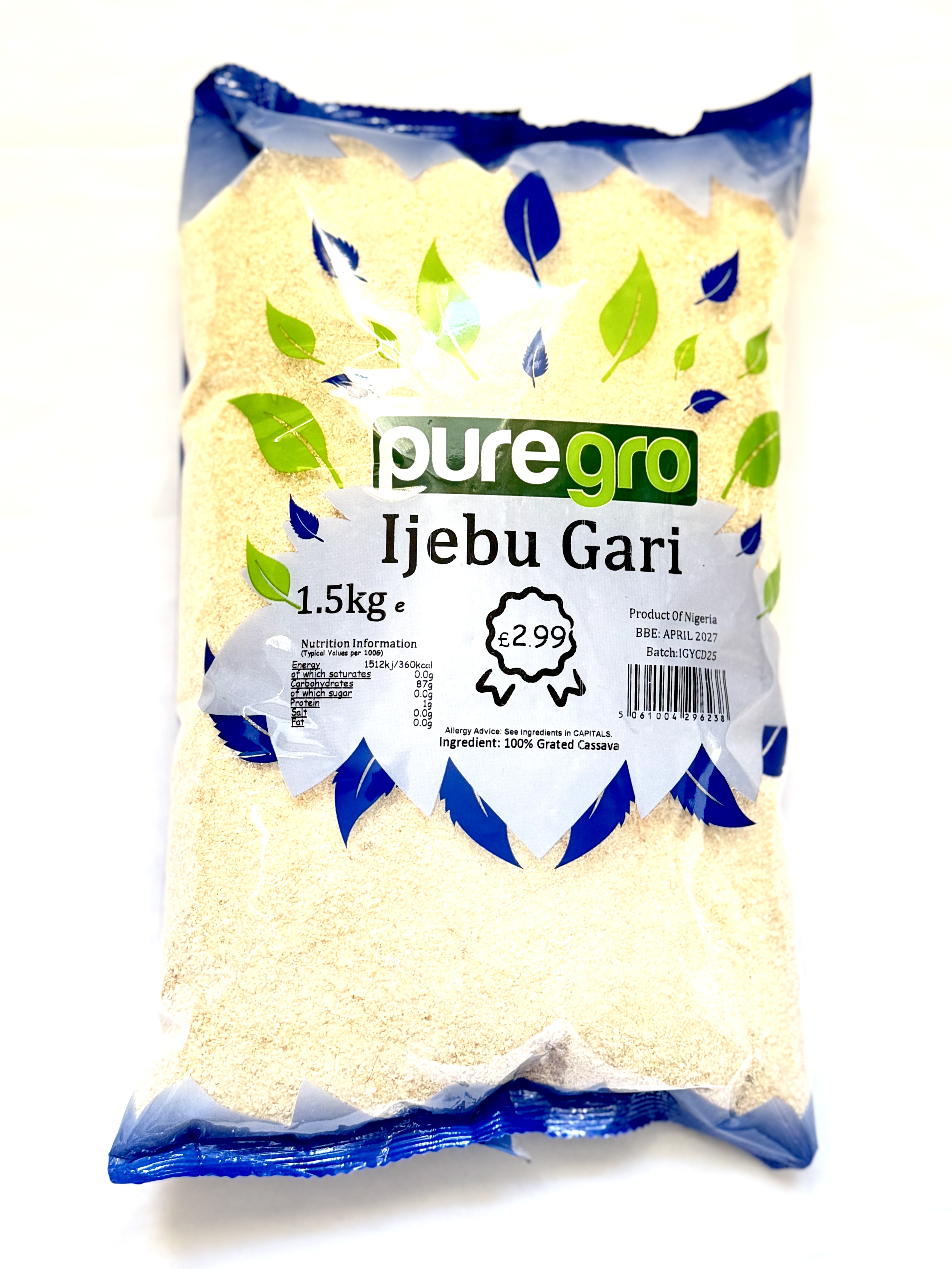 Puregro Ijebu Garri 1x1.5kg