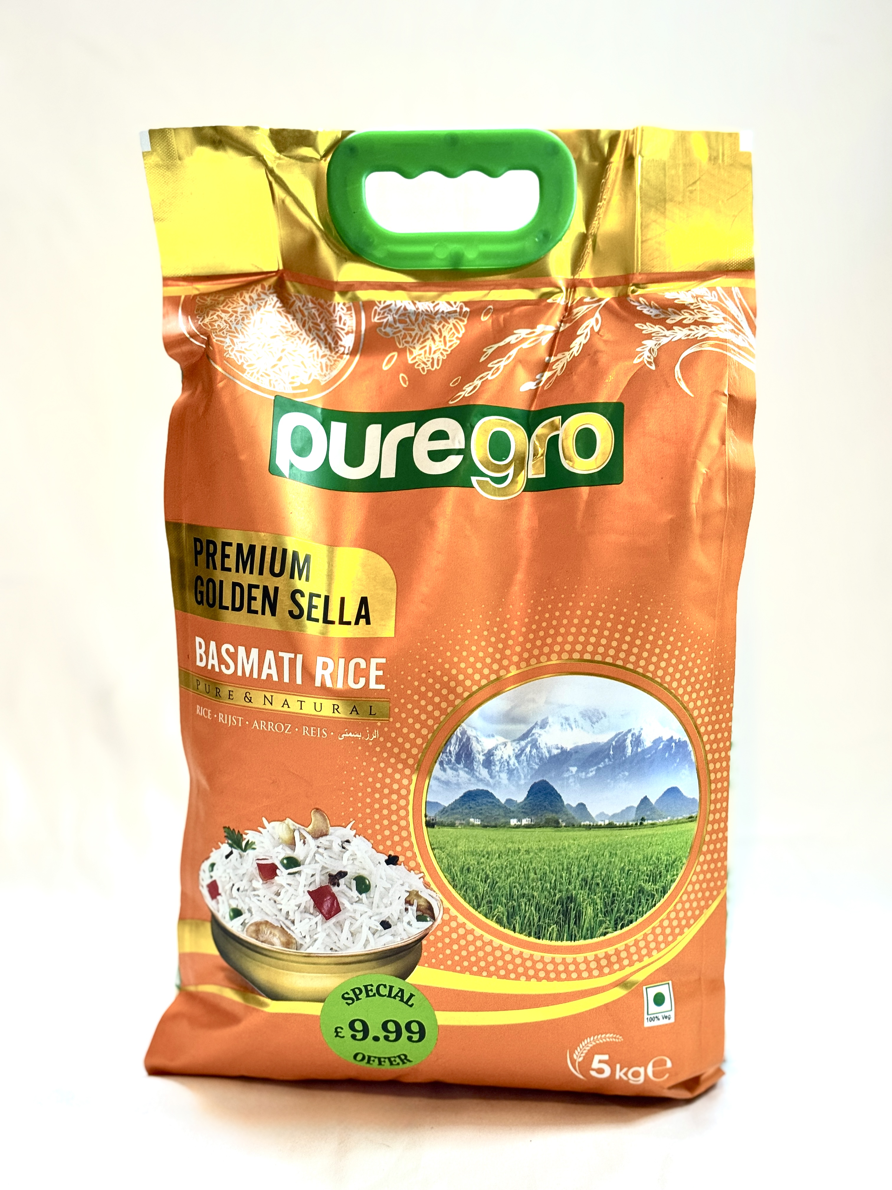Puregro Premium Golden Sella Basmati Rice 1x5kg