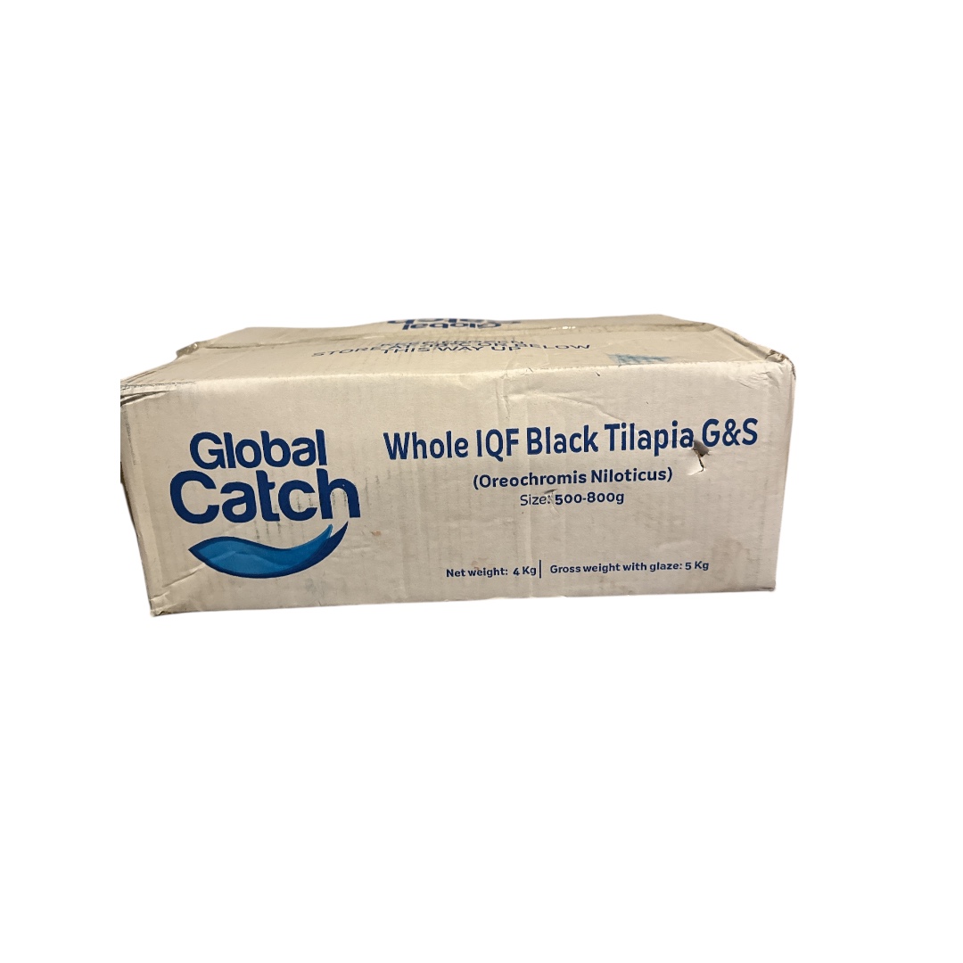 Whole Black Tilapia Fish 500g-800g 1x5kg