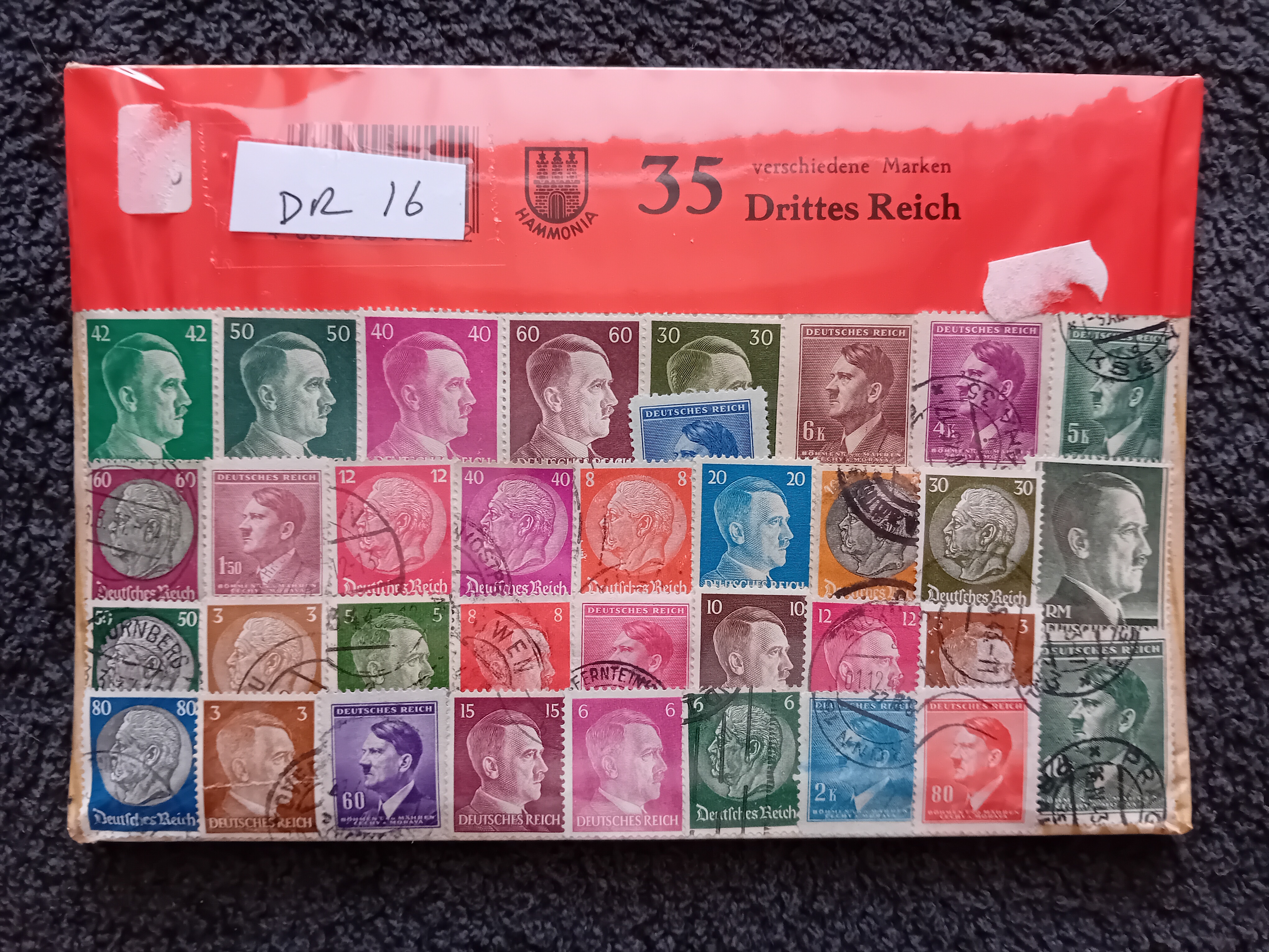 Germany Deutsch's Reich 35 used stamp pack