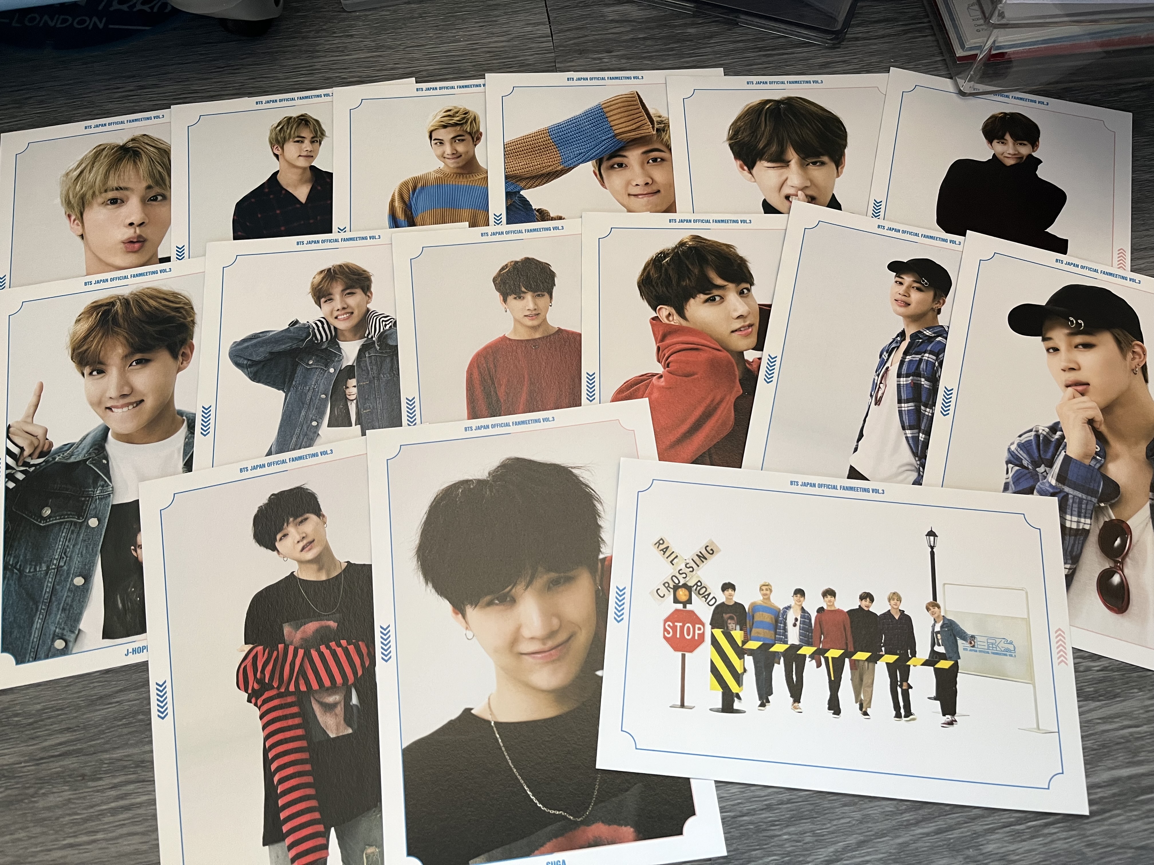 BTS 2016 Japan Official Fanmeeting Vol.3 Postcard Set All Members + Group