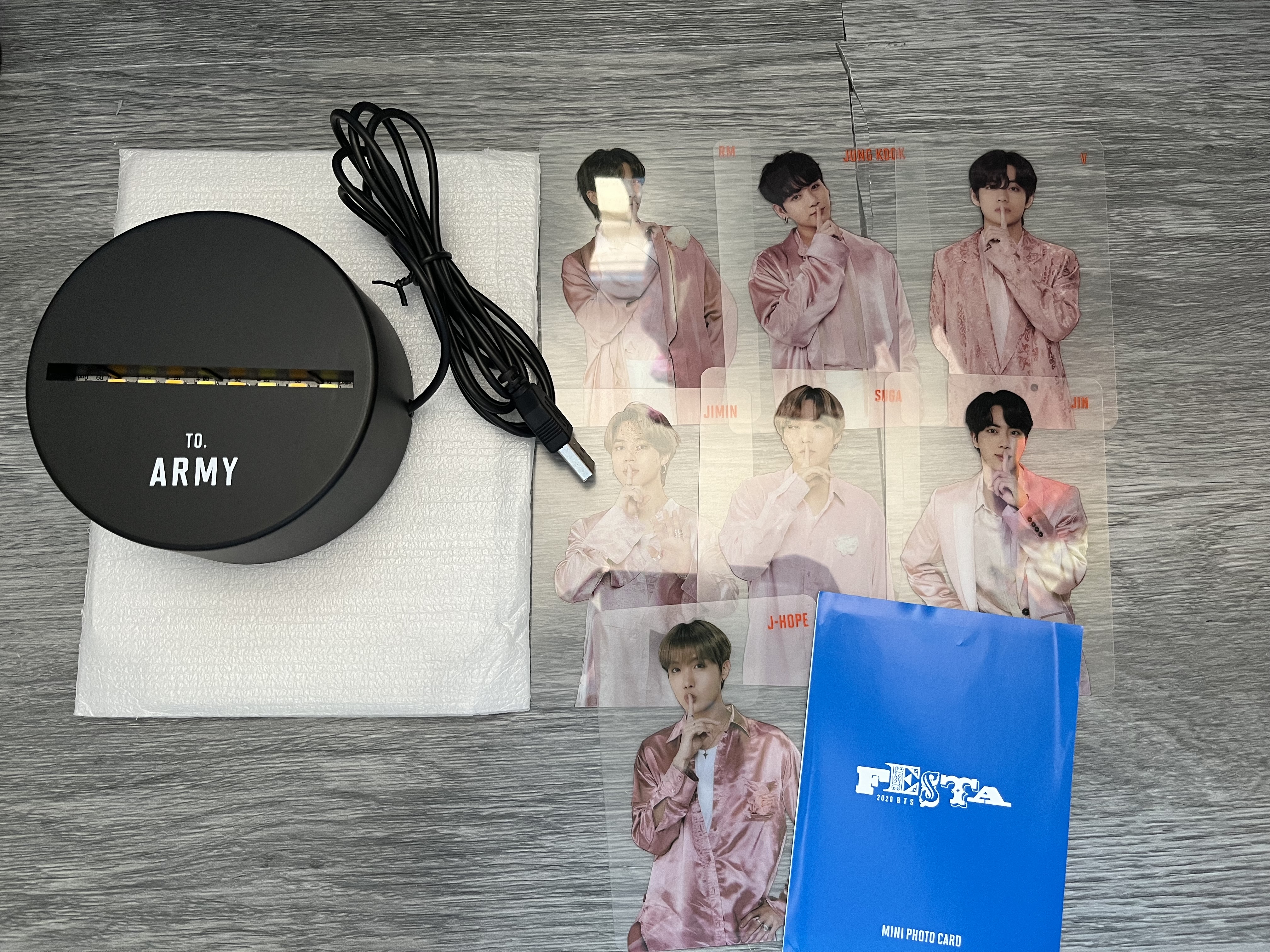 BTS 2020 Festa Mood Light Photocard PC Complete Full Set (no Box)