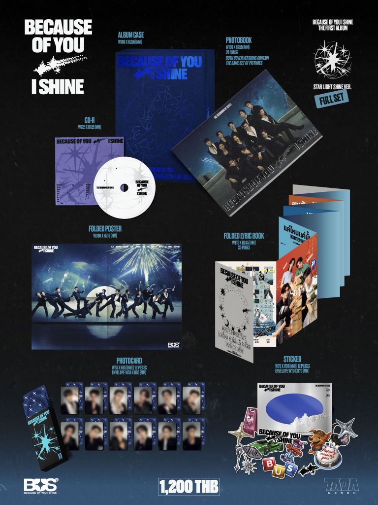 BECAUSE OF YOU, I SHINE FULL SET ALBUM STAR LIGHT SHINE VERSION