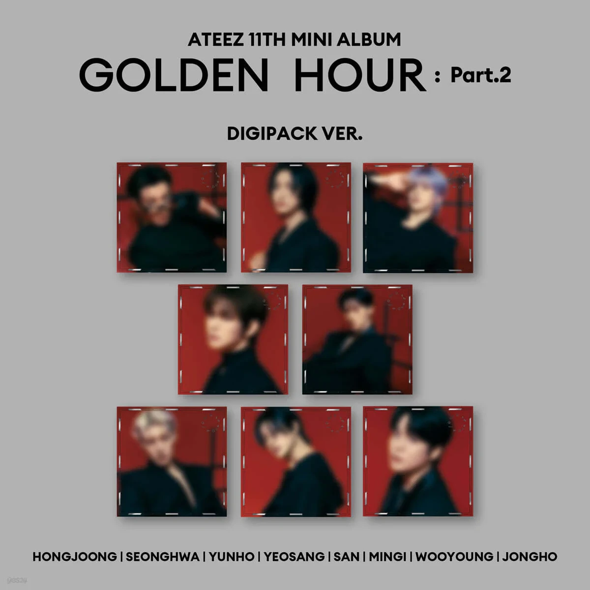 ATEEZ - 11th Mini Album GOLDEN HOUR : Part.2 (Digipack Ver.)