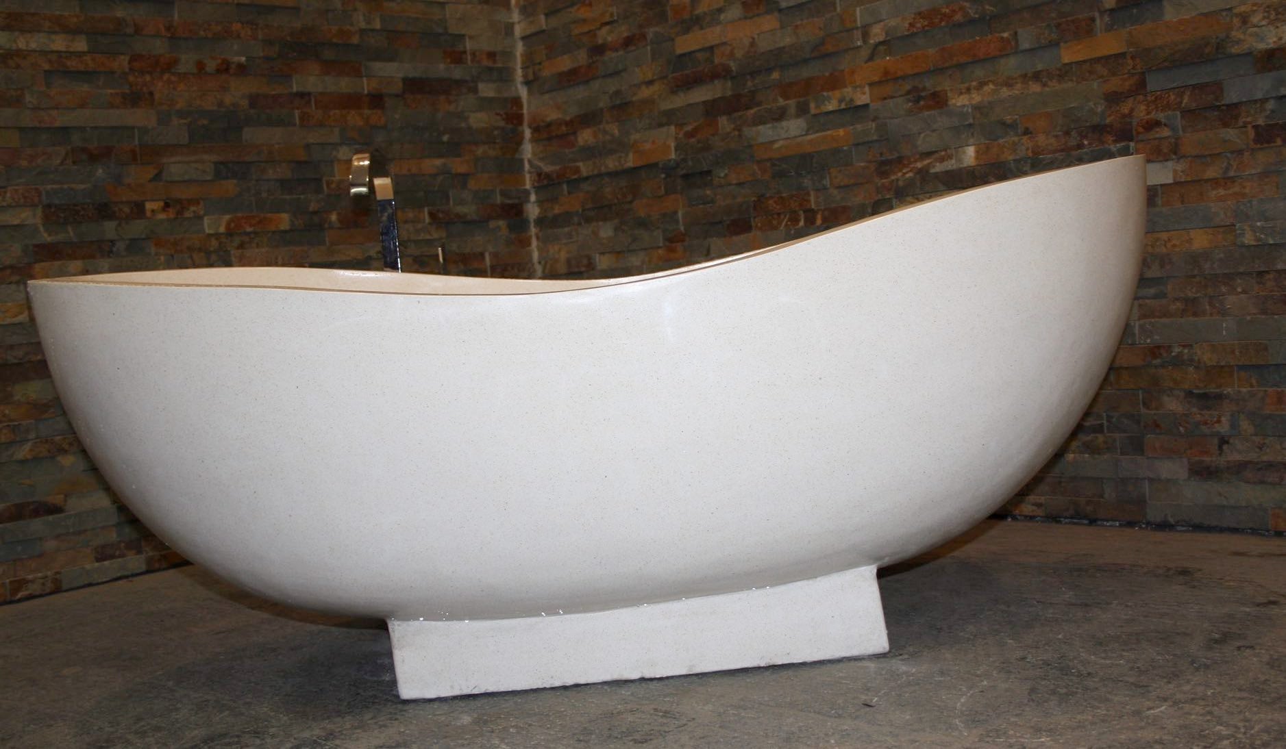 Handcrafted Terrazzo Stone Freestanding Bathtub - Spa Quality