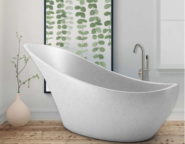 Handcrafted Terrazzo Stone Freestanding Bathtub - Spa Quality