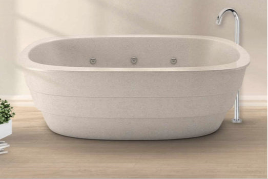Handcrafted Terrazzo Stone Freestanding Bathtub - Spa Quality