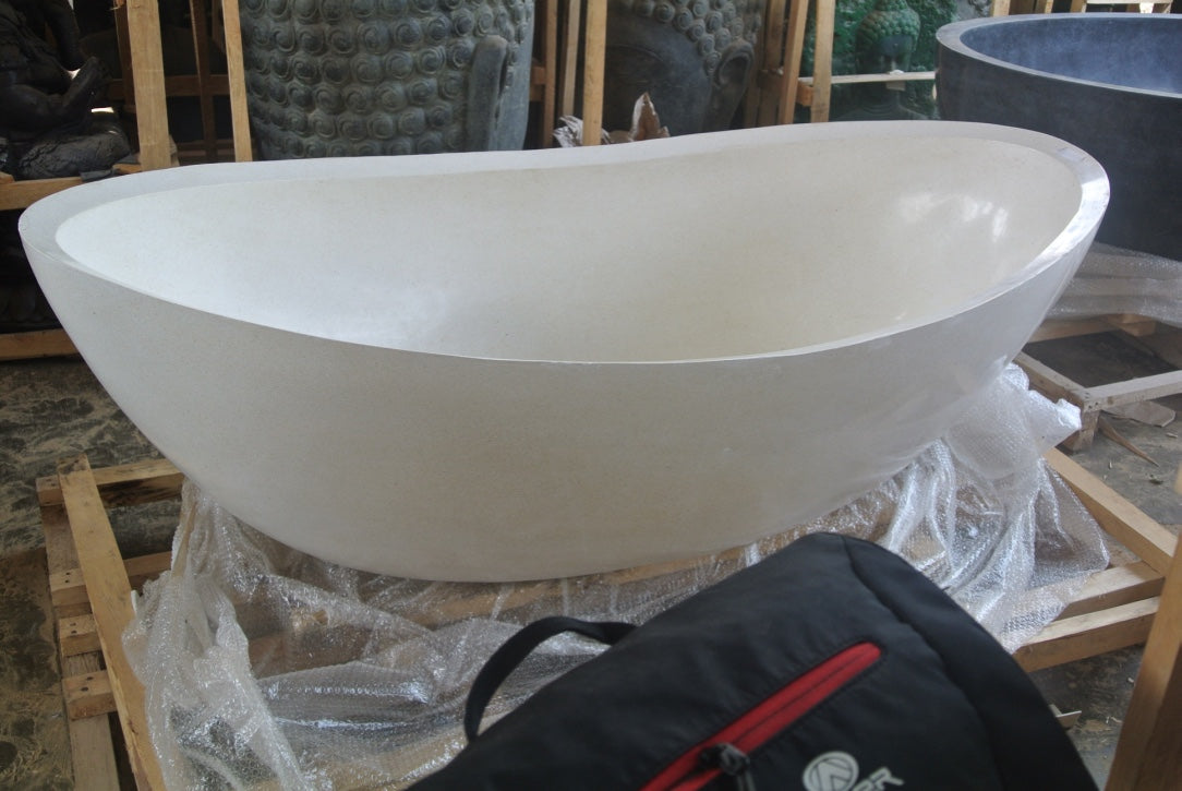 Handcrafted Terrazzo Stone Freestanding Bathtub - Spa Quality