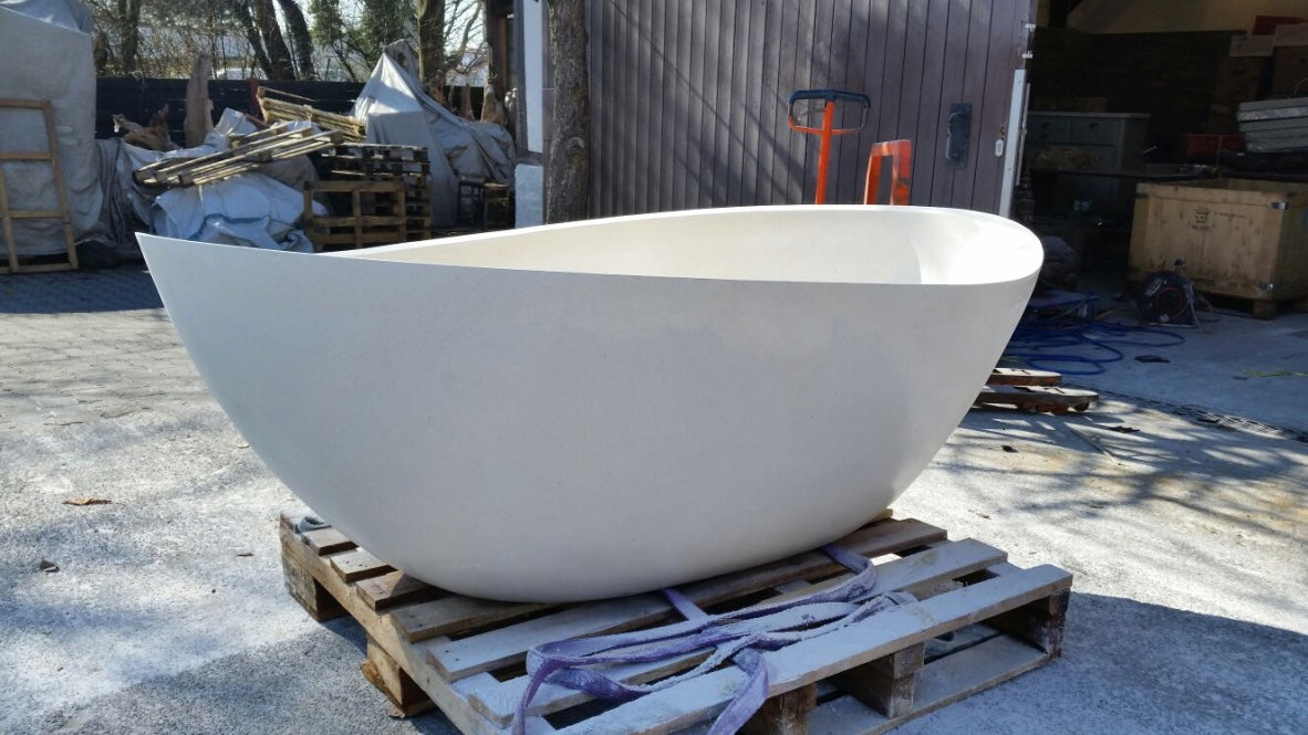 Handcrafted Terrazzo Stone Freestanding Bathtub - Spa Quality