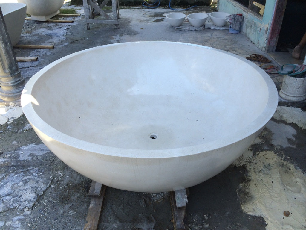 Handcrafted Terrazzo Stone Freestanding Bathtub - Spa Quality