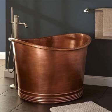 Handcrafted Copper Freestanding Bathtub - Spa Quality