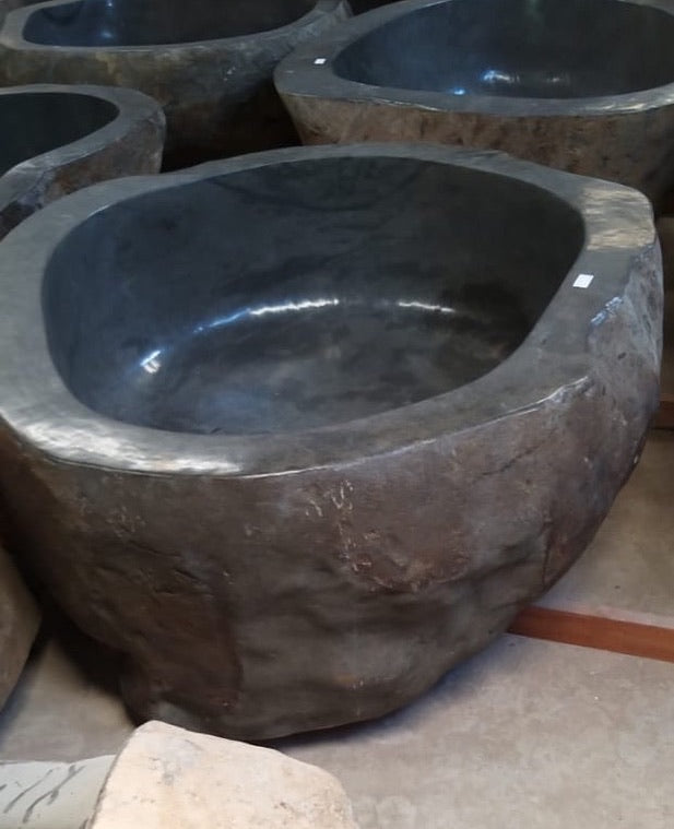 Handcrafted Natural Stone Freestanding Bathtub - Spa Quality