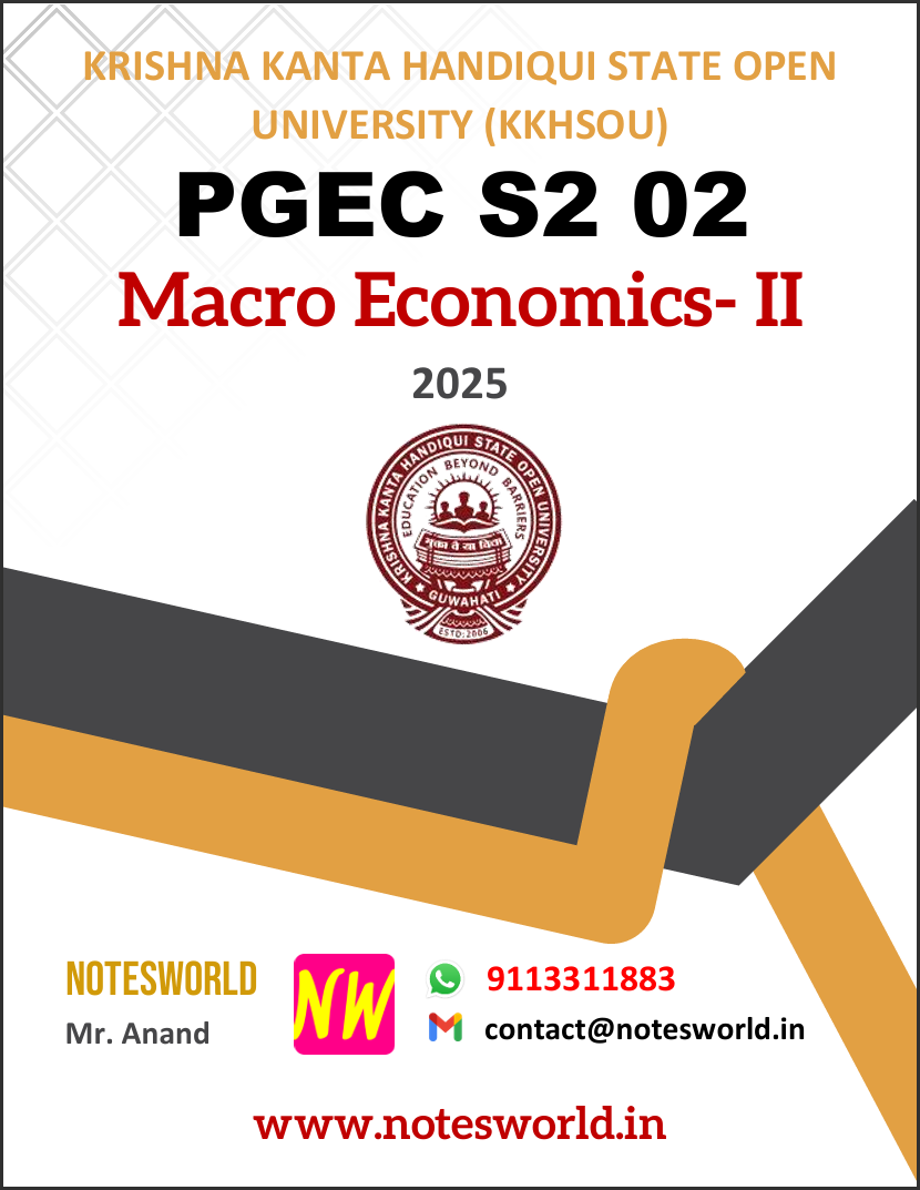 KKHSOU Macro Economics- II (PGEC S2 02) Solved Assignment 2025