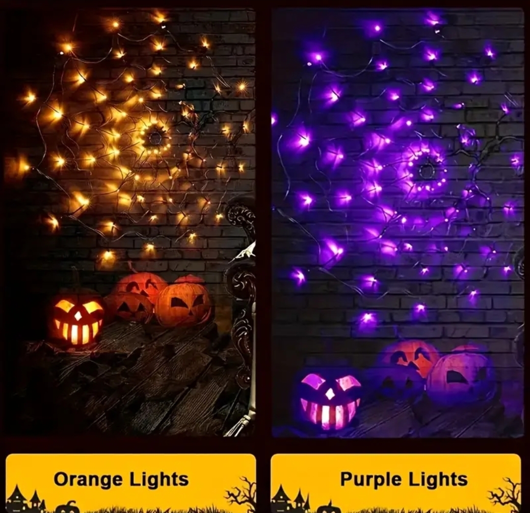SpiderWeb Lights for Halloween