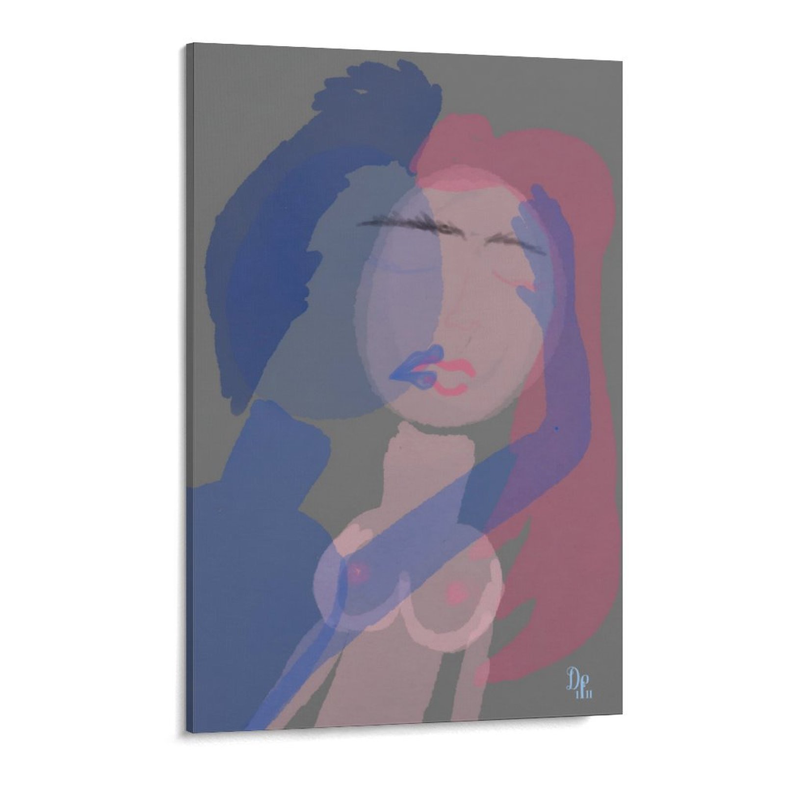 Telepathy Canvas Print 17"x11"
