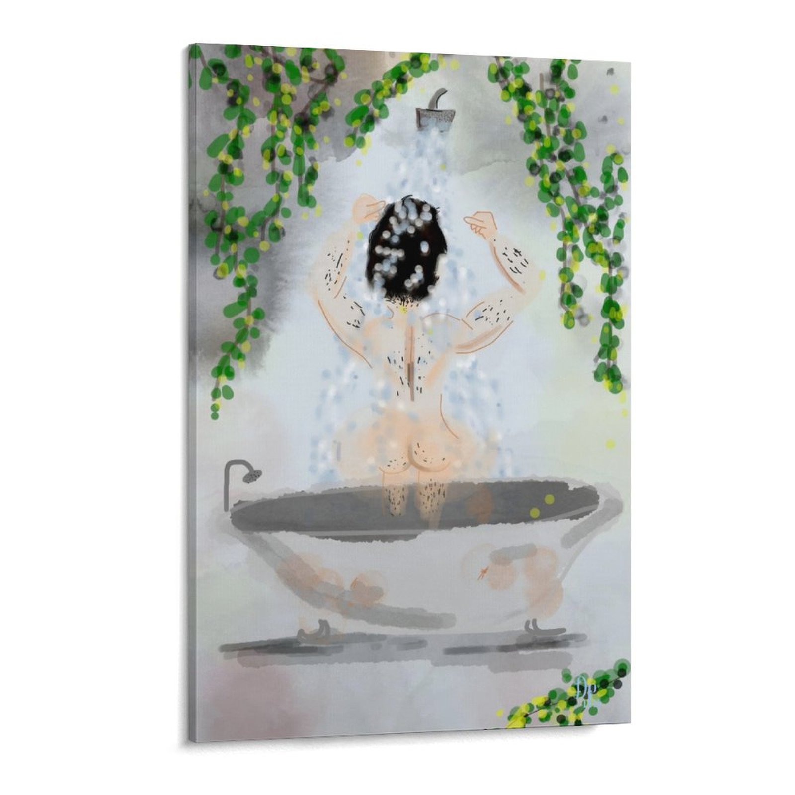 Shower Canvas Print 17"x11"