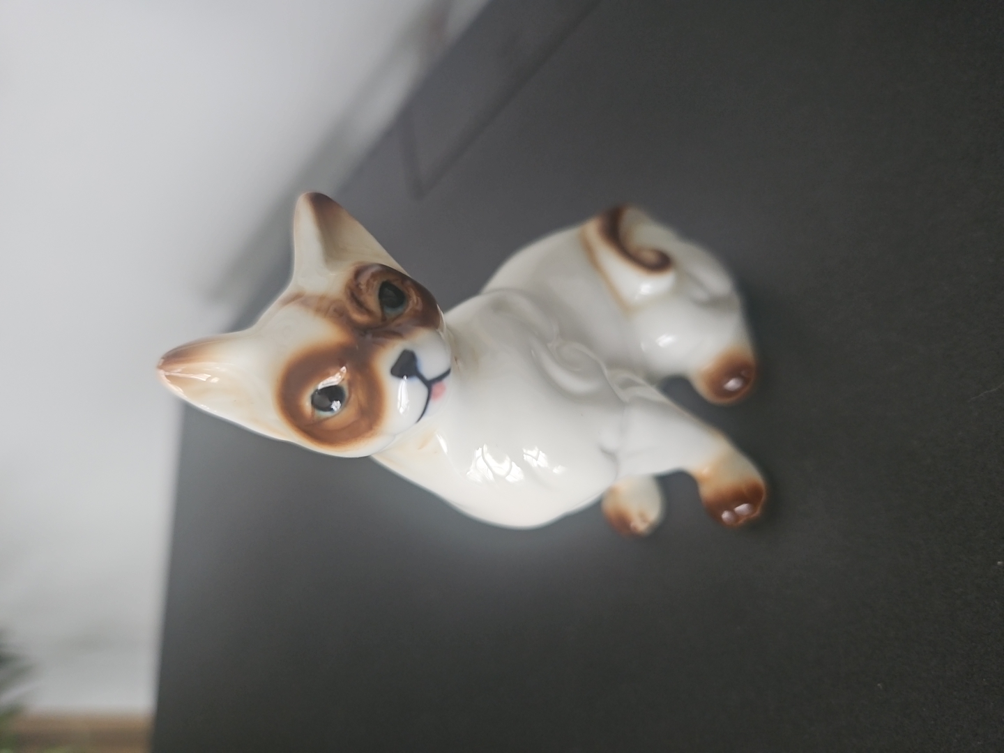 Vintage Porcelain Cat Figure