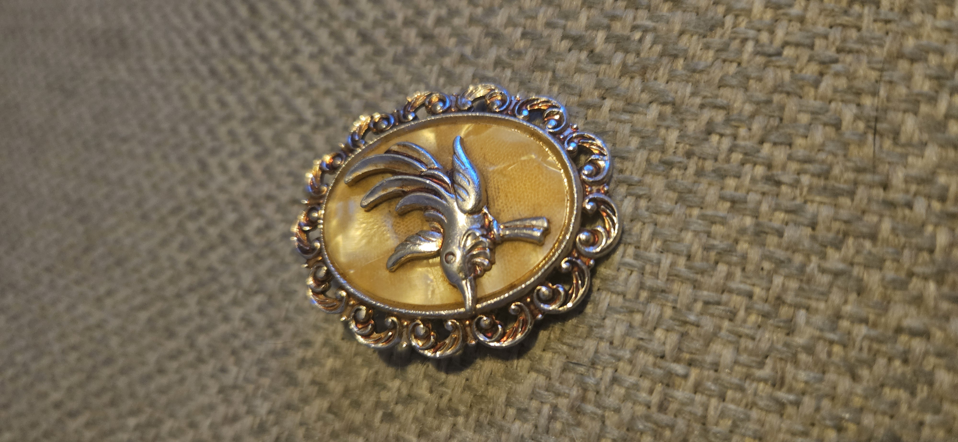 Vintage Bird Scarf Ring