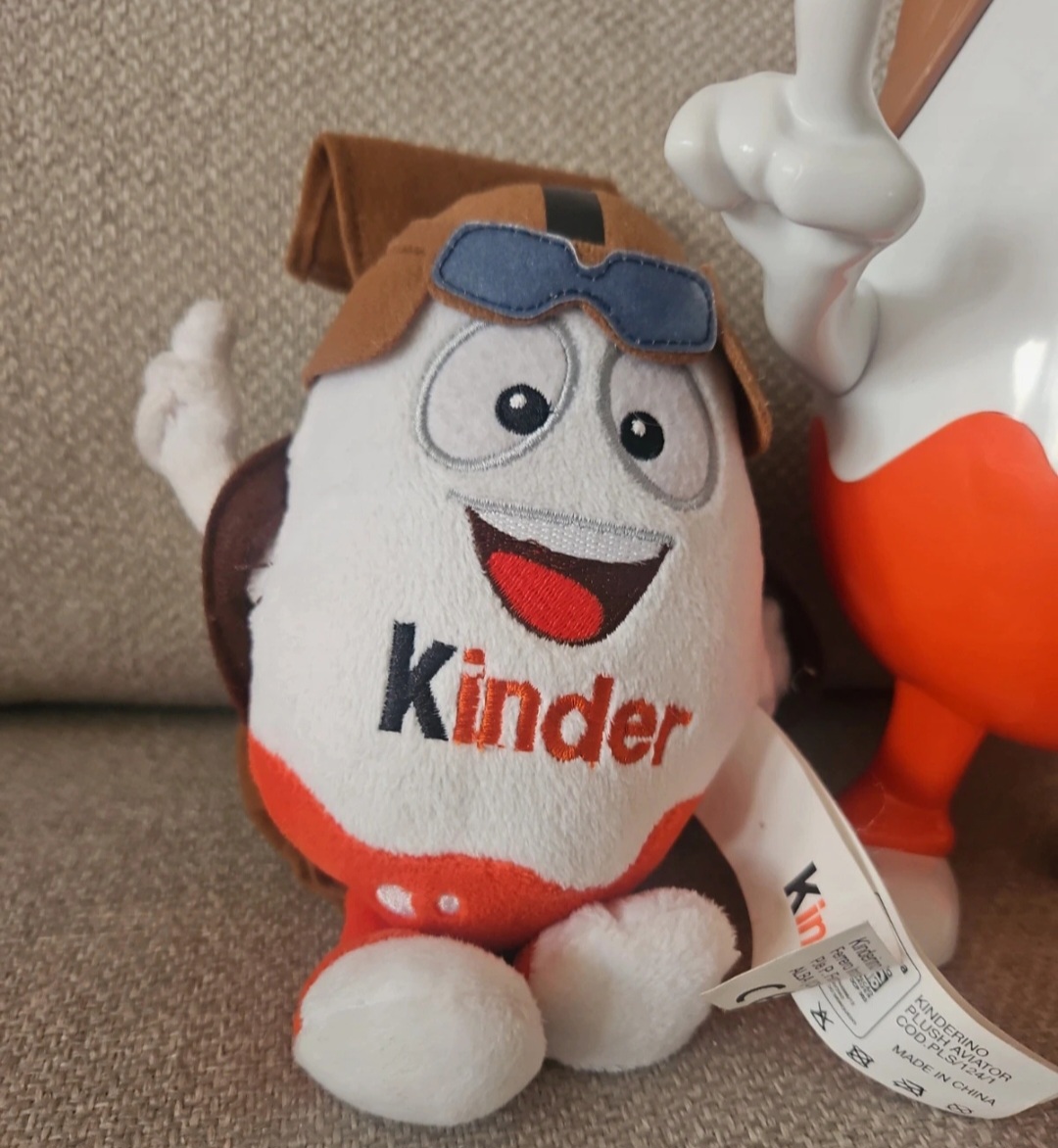Kinder Egg promotional plush and storage egg