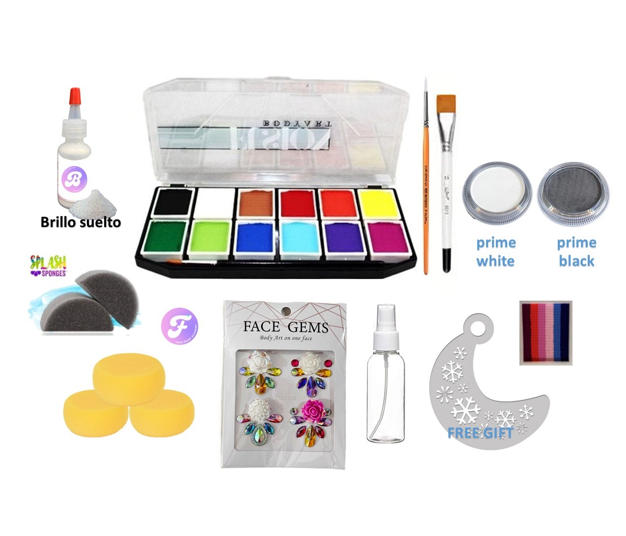Kit básico completo de Face Paint (pre-orden)