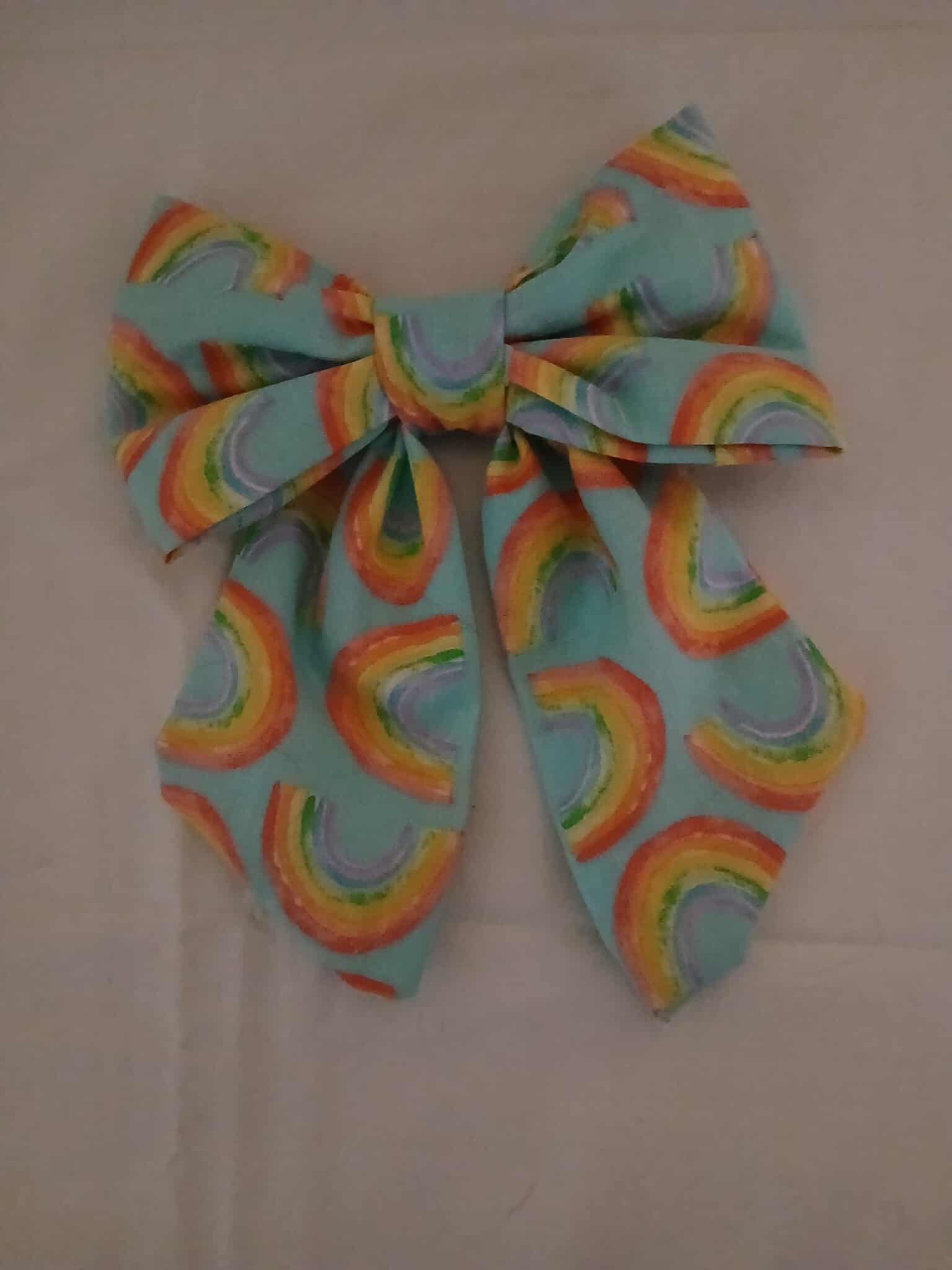 Rainbow Dog Bow
