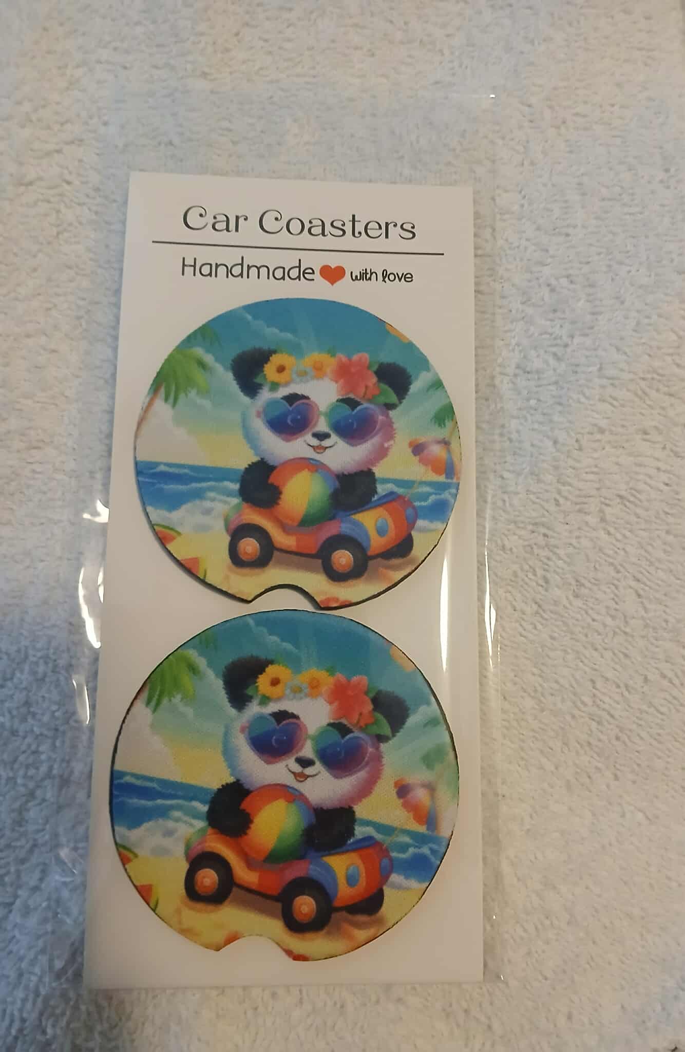 Panda Bear Car Coaster