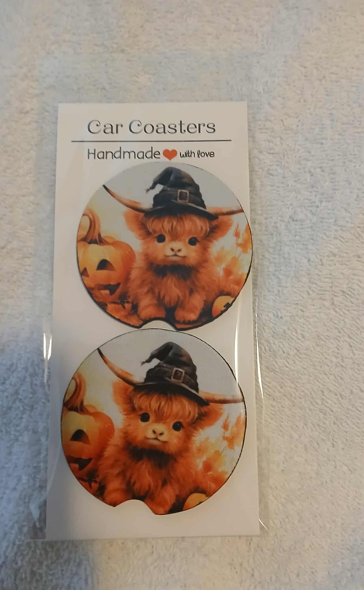 Highland Cow Car Coaster