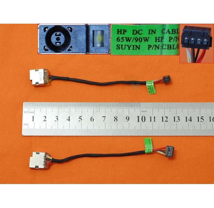 thumbnail interactive-video image 1 of DC Power Jack Cable Harness For HP 240 250 255 G4 G5 – CBL00672-0100 787922-001 1 of 1