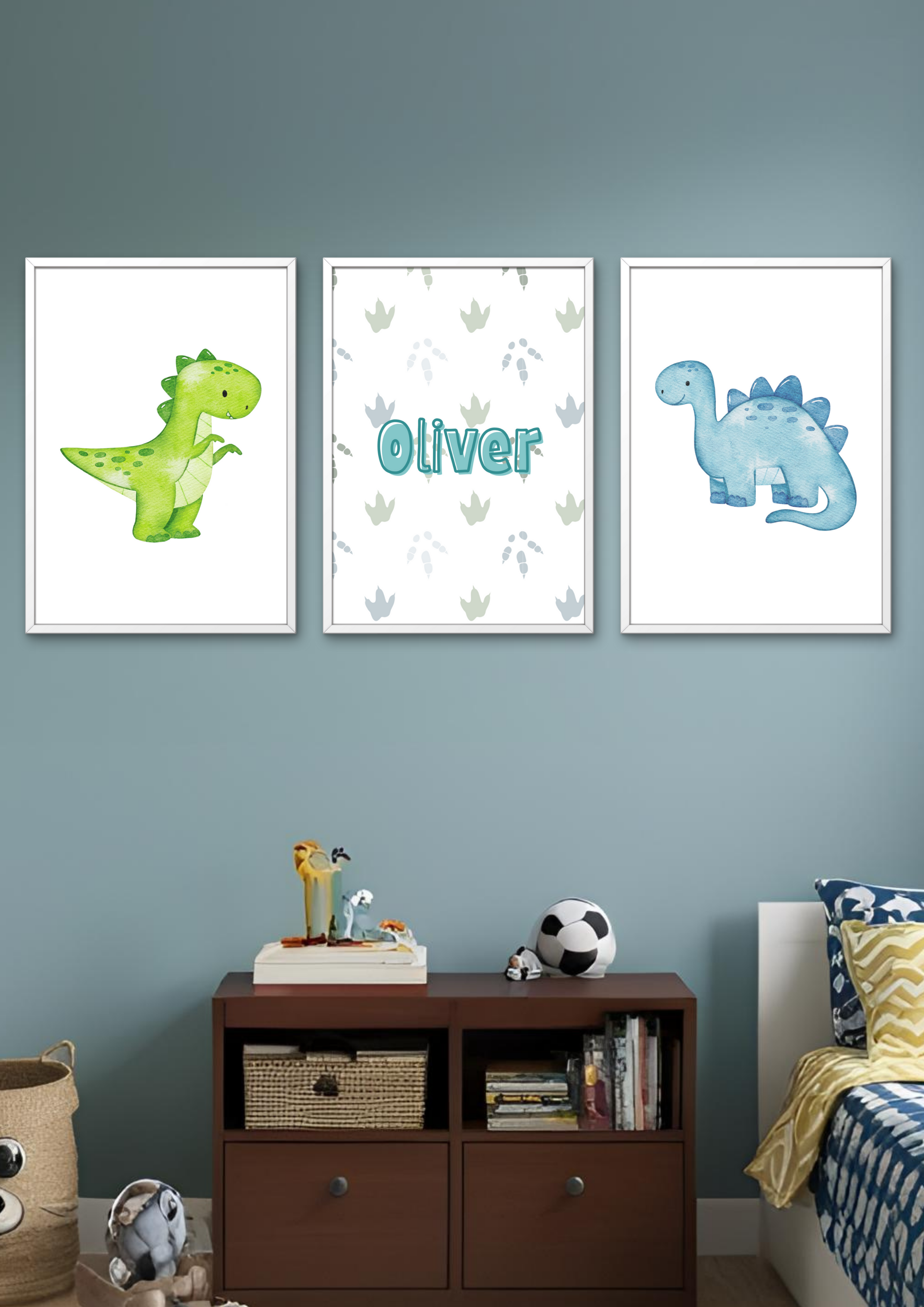 Trio Dinosaur Prints