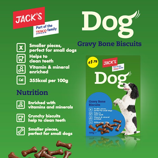 Jack's Dog Gravy Bone Biscuits 500g