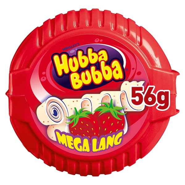 Hubba Bubba Chewing Gum Tape Strawberry 56g
