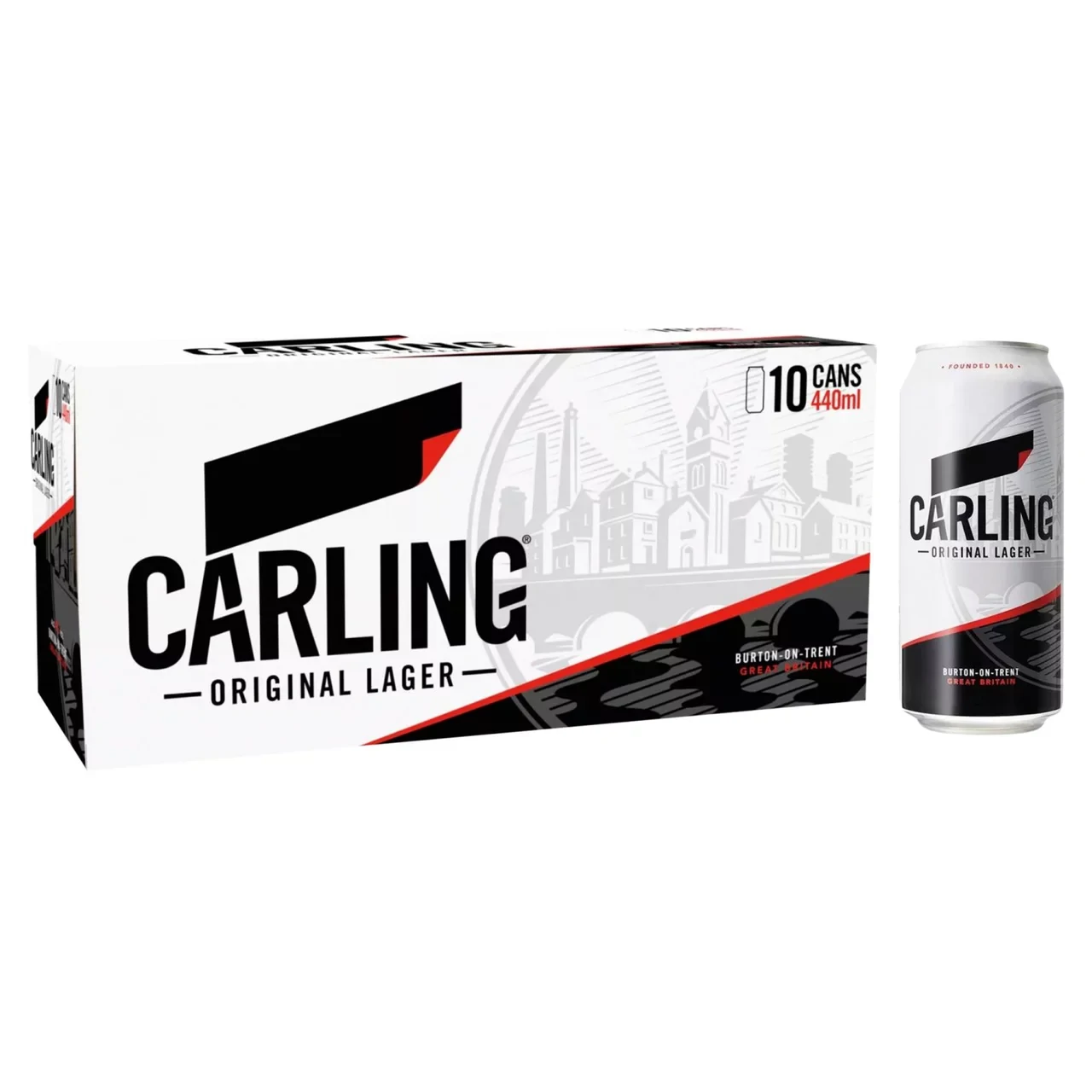 Carling Original Lager Beer Can 10 x 440ml