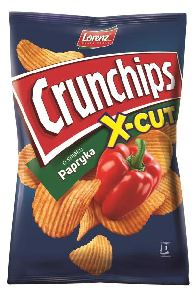 CHIPSY CRUNCHIPS X-CUT PAPRYKA 140G LORENZ