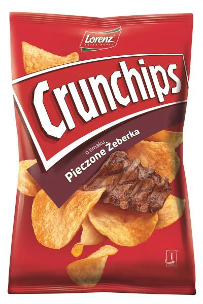 CHIPSY CRUNCHIPS PIECZONE ZEBERKA 140G LORENZ