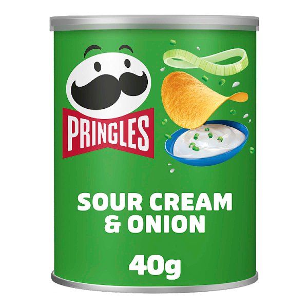 Pringles Sour Cream & Onion Snacking Crisps 40g