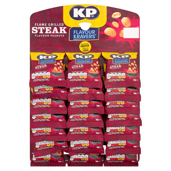 KP Flavour Kravers Flame Grilled Steak Peanuts 50g